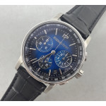 Code 11.59 Chrono 26393 SS 1:1 Best Edition Blue Ombre Dial On Leather Strap Super Clone APSF SA4401