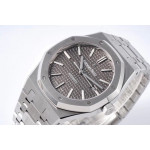 Royal Oak 41mm 15400 SS 1:1 Best Edition Grey Textured Dial Bracelet SA3120 V2 Super Clone ZF