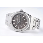 Royal Oak 41mm 15400 SS 1:1 Best Edition Grey Textured Dial Bracelet SA3120 V2 Super Clone ZF