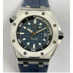 Royal Oak Offshore Diver 15720 SS Blue Dial Rubber Strap APF A4308