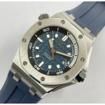 Royal Oak Offshore Diver 15720 SS Blue Dial Rubber Strap APF A4308