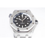 Royal Oak Offshore Diver 15720 SS 1:1 Best Edition Gray Dial on Gray Rubber Strap ZF A4308