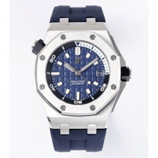 Royal Oak Offshore Diver 15720 SS 1:1 Best Edition Blue Dial on Blue Rubber Strap ZF A4308