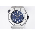 Royal Oak Offshore Diver 15720 SS 1:1 Best Edition Blue Dial on Blue Rubber Strap ZF A4308