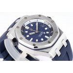 Royal Oak Offshore Diver 15720 SS 1:1 Best Edition Blue Dial on Blue Rubber Strap ZF A4308