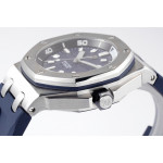 Royal Oak Offshore Diver 15720 SS 1:1 Best Edition Blue Dial on Blue Rubber Strap ZF A4308