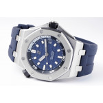 Royal Oak Offshore Diver 15720 SS 1:1 Best Edition Blue Dial on Blue Rubber Strap ZF A4308