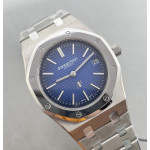 Royal Oak 15202IP 39mm Titanium 1:1 Best Edition Blue Textured Dial on SS Bracelet ZF A2121 