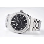 Royal Oak 41mm 15400 SS 1:1 Best Edition Black Textured Dial Bracelet SA3120 V2 Super Clone ZF