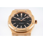 Royal Oak 41mm 15400 RG 1:1 Best Edition Black Textured Dial on SS Bracelet ZF SA3120 Super Clone