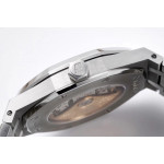 Royal Oak 41mm 15400 SS 1:1 Best Edition Sliver Textured Dial Bracelet SA3120 V2 Super Clone ZF