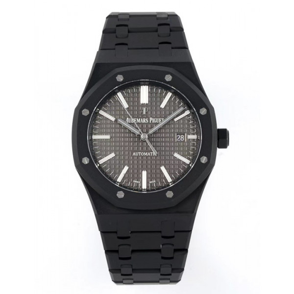 Royal Oak 41mm 15400 DLC 1:1 Best Edition Grey Textured Dial Bracelet ZFA3120 (Free Box)