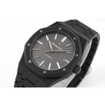 Royal Oak 41mm 15400 DLC 1:1 Best Edition Grey Textured Dial Bracelet ZFA3120 (Free Box)