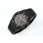 Royal Oak 41mm 15400 DLC 1:1 Best Edition Grey Textured Dial Bracelet ZFA3120 (Free Box)