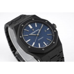 Royal Oak 41mm 15400 DLC 1:1 Best Edition Blue Textured Dial Bracelet ZFA3120 (Free Box)