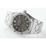 Royal Oak 37mm 15450 SS 1:1 Best Edition Grey Textured Dial on SS Bracelet ZF SA3120 Super Clone