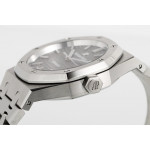 Royal Oak 37mm 15450 SS 1:1 Best Edition Grey Textured Dial on SS Bracelet ZF SA3120 Super Clone