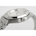 Royal Oak 37mm 15450 SS 1:1 Best Edition Silver Textured Dial on SS Bracelet ZF SA3120 Super Clone