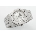 Royal Oak 37mm 15450 SS 1:1 Best Edition Silver Textured Dial on SS Bracelet ZF SA3120 Super Clone