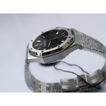 Royal Oak 41mm 15500 SS 1:1 Best Edition Black&White Textured Dial SS Bracelet A4302 V2 ZF