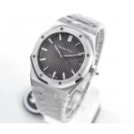 Royal Oak 41mm 15500 SS 1:1 Best Edition Grey Textured Dial SS Bracelet A4302 V2 ZF