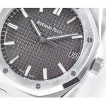 Royal Oak 41mm 15500 SS 1:1 Best Edition Grey Textured Dial SS Bracelet A4302 V2 ZF