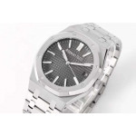 Royal Oak 41mm 15510 "50th Anniversary" SS 1:1 Best Edition Grey Textured Dial SS Bracelet ZF A4302