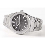 Royal Oak 41mm 15510 "50th Anniversary" SS 1:1 Best Edition Grey Textured Dial SS Bracelet ZF A4302