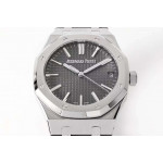 Royal Oak 41mm 15510 "50th Anniversary" SS 1:1 Best Edition Grey Textured Dial SS Bracelet ZF A4302