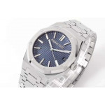 Royal Oak 41mm 15510 "50th Anniversary" SS 1:1 Best Edition Blue Textured Dial SS Bracelet ZF A4302