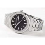 Royal Oak 41mm 15510 "50th Anniversary" SS 1:1 Best Edition Black Textured Dial SS Bracelet ZF A4302