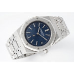 Royal Oak 39mm 16202 "50th Anniversary" SS 1:1 Best Edition Blue Textured Dial SS Bracelet ZF A7121