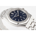 Royal Oak 39mm 16202 "50th Anniversary" SS 1:1 Best Edition Blue Textured Dial SS Bracelet ZF A7121