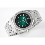 Royal Oak 39mm 16202 "50th Anniversary" SS 1:1 Best Edition Green Dial SS Bracelet ZF A7121