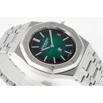 Royal Oak 39mm 16202 "50th Anniversary" SS 1:1 Best Edition Green Dial SS Bracelet ZF A7121