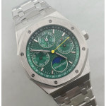 Royal Oak 41mm Perpetual Calendar 26574 SS 1:1 Best Edition Green Dial on SS Bracelet A5134. APSF