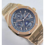 Royal Oak 41mm Perpetual Calendar 26574 RG 1:1 Best Edition Blue Dial on RG Bracelet APSF A5134