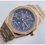 Royal Oak 41mm Perpetual Calendar 26574 RG 1:1 Best Edition Blue Dial on RG Bracelet APSF A5134