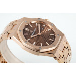 Royal Oak Lady 33mm RG 1:1 Best Edition Brown Dial  RG Bracelet ZF ETA Quartz