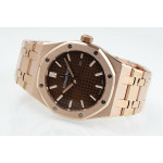 Royal Oak Lady 33mm RG 1:1 Best Edition Brown Dial  RG Bracelet ZF ETA Quartz