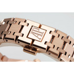 Royal Oak Lady 33mm RG 1:1 Best Edition Brown Dial  RG Bracelet ZF ETA Quartz