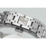 Royal Oak Lady 33mm SS 1:1 Best Edition Silver Dial Diamonds Bezel SS Bracelet ZF ETA Quartz