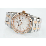 Royal Oak Lady 33mm TT 1:1 Best Edition Silver Dial Diamonds Bezel TT Bracelet ZF ETA Quartz