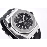 Royal Oak Offshore Diver 15703 1:1 Best Edition Black Dial Black Rubber Strap ZF A2824