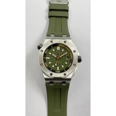 Royal Oak Offshore Diver 15720 Best Edition Green Dial Rubber Strap IPF A4308