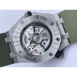 Royal Oak Offshore Diver 15720 Best Edition Green Dial Rubber Strap IPF A4308