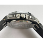 Royal Oak Offshore 44mm Black Ceramic Case 1:1 Best Edition Grey Dial  Rubber Strap APF A3126 