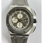 Royal Oak Offshore 44mm SS Ceramic Bezel 1:1 Best Edition Gray Dial on Rubber Strap APF A3126