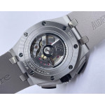 Royal Oak Offshore 44mm SS Ceramic Bezel 1:1 Best Edition Gray Dial on Rubber Strap APF A3126