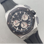 Royal Oak Offshore 43mm 26420SO SS 1:1 Best Edition Black Dial On Black Rubber Strap APSF SA4401 Super Clone